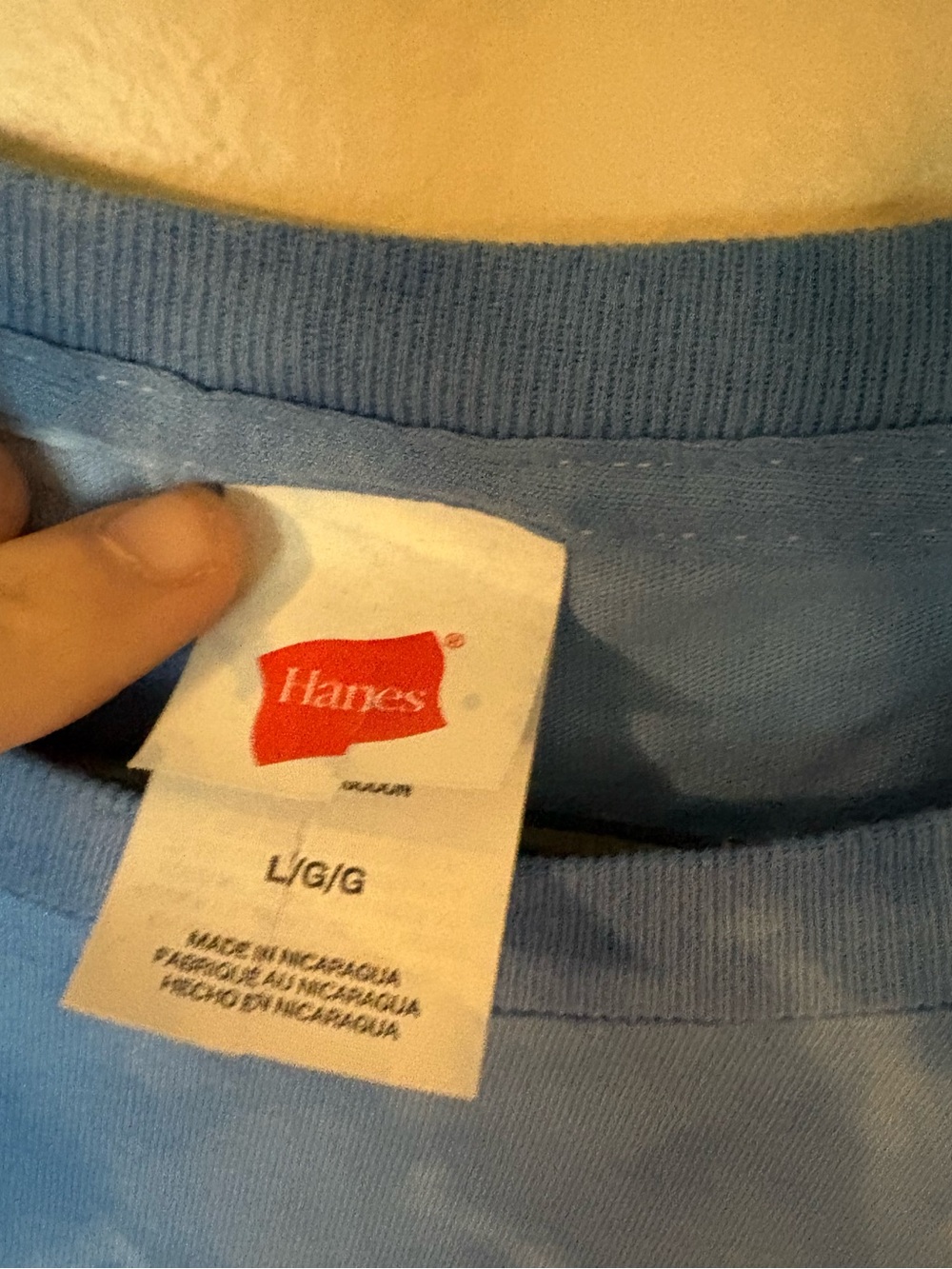 Hanes Red & Blue Tie-Dye Short Sleeve Graphic Tee - Picture 3 of 4